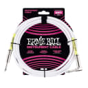 Ernie Ball 10' Straight / Angle Instrument Cable 6049 White