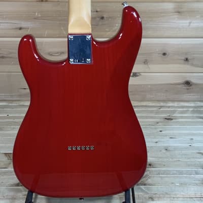 Fender Noventa Stratocaster Electric Guitar - Crimson Red Transparent image 4