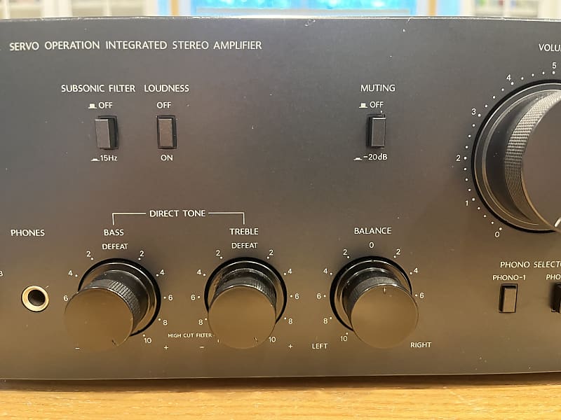 Onkyo A-8017 Integrated Amplifier 1983-85 - Black | Reverb