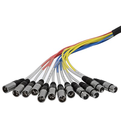 8 Sends/4 Returns XLR SNAKE CABLE Color Coded 100 Feet image 4