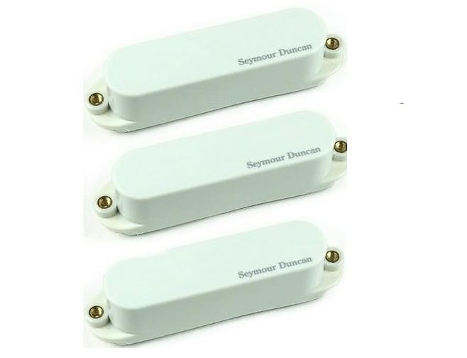 Seymour Duncan Blackouts AS-1s White Active Single Coil Stratocaster Strat Guitar Pickup Set image 1