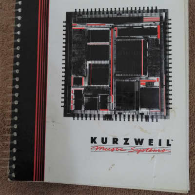 Kurzweil K2000 Musician's Guide - Users Manual 1991 white