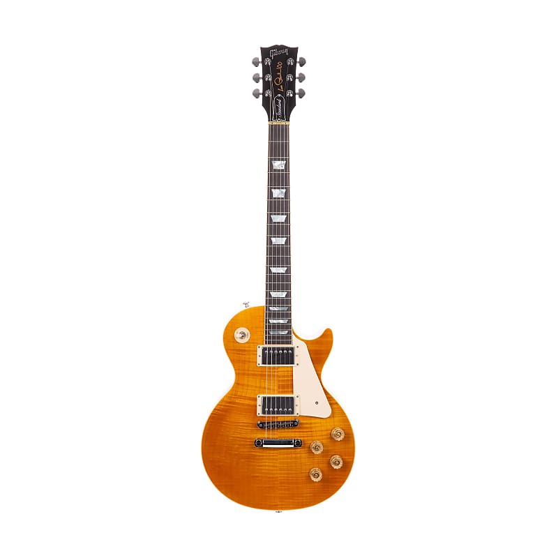 2015 Gibson Les Paul Standard Electric Guitar, Trans Amber Cherry Back Candy, 150072125 image 1