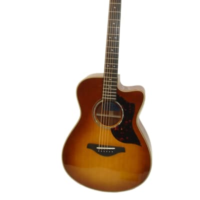 2021 Yamaha AC3M DLX A Series Concert Acoustic Electric Guitar w/ Cutaway, Sand Burst - Previously Owned image 1