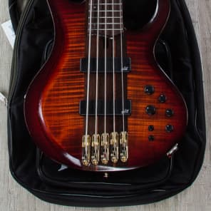 Ibanez BTB1905E Premium 5‑String Electric Bass Rosewood Board Brown Topaz Burst image 11