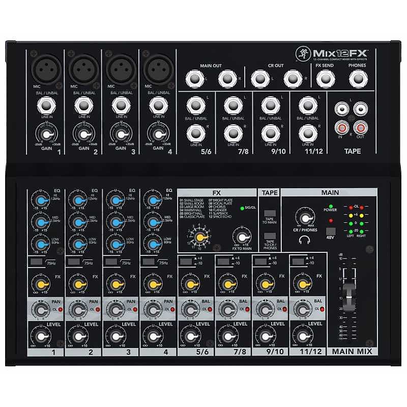 Mackie Mix12FX 12-Channel Compact Mixer with Effects image 1