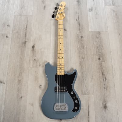 G&L Fullerton Deluxe Fallout Short Scale Bass, Maple Fretboard, Grey Pearl image 3