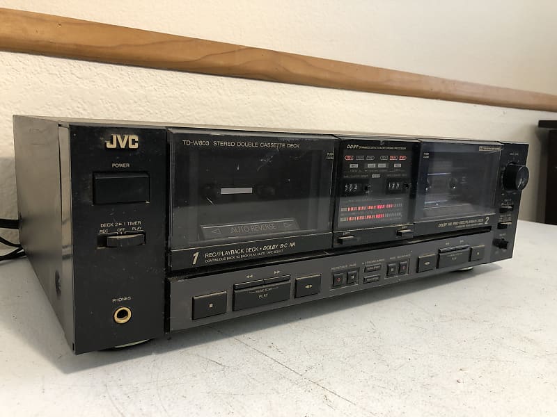 JVC TD-W803 Dual Cassette Deck Tape HiFi Stereo Japan
