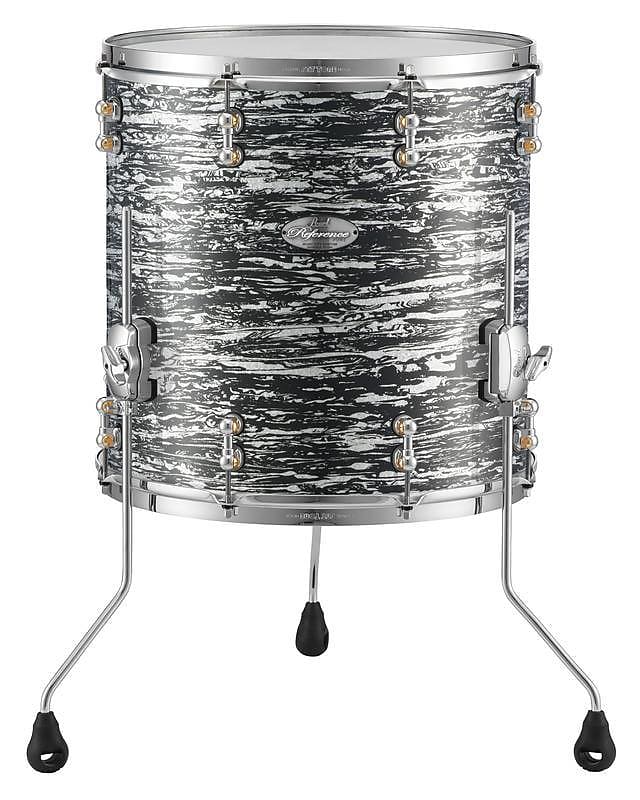 Pearl Music City Custom Reference Pure 18"x16" Floor Tom BLACK OYSTER GLITTER RFP1816F/C412 image 1