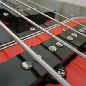Fender Hot Rod P/J Precision Bass USA 2000 Sunset Orange Transparent W/ Fender HardShell Case image 5