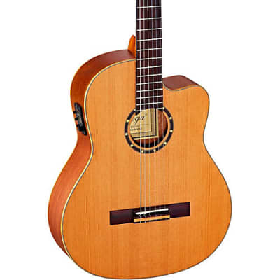 Ortega Traditional Series - Made in Spain Left-Handed Solid Top Classical Guitar w/ Bag image 3
