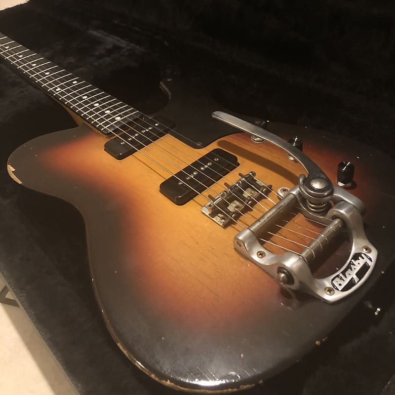 Banning Guitars Cabronita Telecaster Sunburst with Bigsby, P-90s (Comes with Case and Certificate) image 1