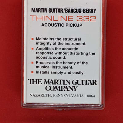 NOS Martin Guitars/Barcus Berry Thinline 332 Acoustic Guitar Pickup image 2