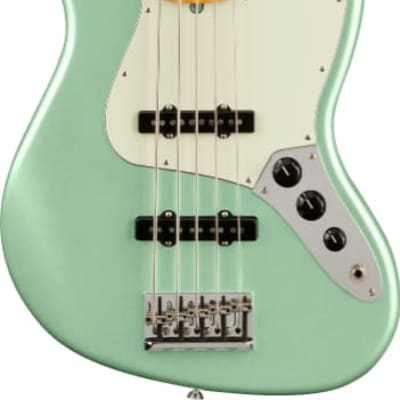 Fender American Professional II Jazz Bass V Maple Fingerboard, Mystic Surf Green image 2