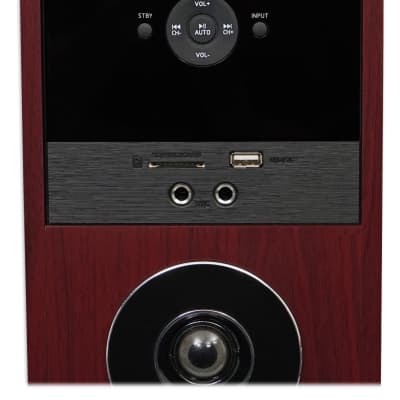 Rockville TM80C Cherry Powered Home Theater Tower Speakers 8" Sub/Bluetooth/USB image 5