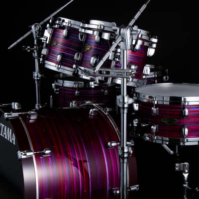 Tama WBST8A-LPO Starclassic Walnut/Birch Lacquer Rack Tom 8&quot; x 7&quot; - Lacquer Phantasm Oyster/Chrome HW image 4
