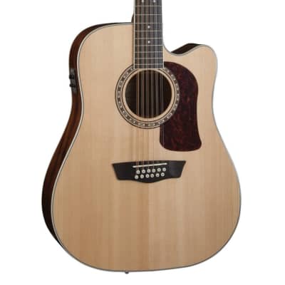 Washburn D10SCE-12 Heritage 10 Series Dreadnought (12 String) Cutaway Acoustic Electric Guitar for sale