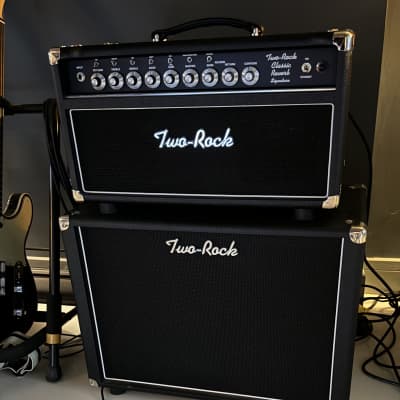 Two Rock Classic Reverb 100W Head - 2022 - Black Panel with Silver Skirt Knobs- with matching 1x12 cabinet for sale