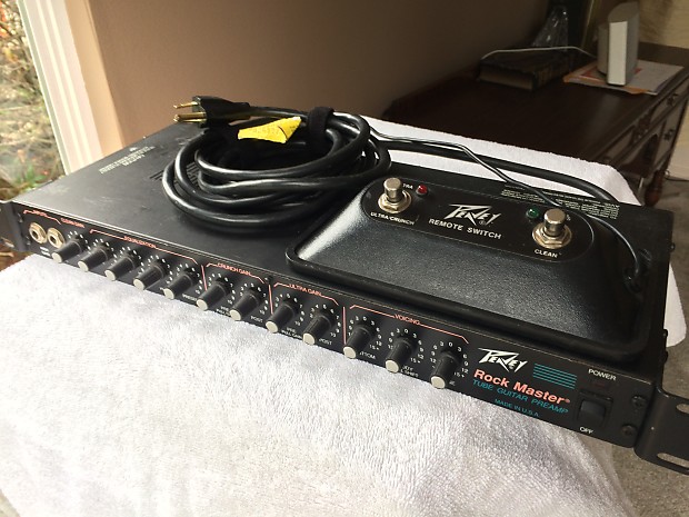 Rare Vintage Peavey Rockmaster Rack Mount Tube Guitar Preamp