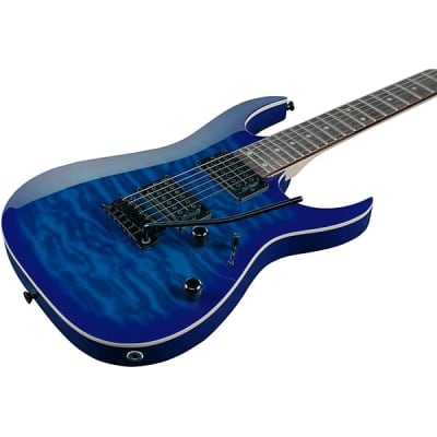 Ibanez GRGA120QA Electric Guitar - Transparent Blue Burst image 4