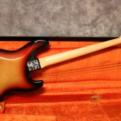 1974 Fender Jazz Bass - Sunburst - Left Handed - OHSC - Exc 9.5/10 Condition image 5