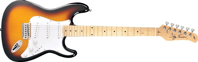 Jay Turser JT300M Double Cutaway Electric Guitar with Maple Neck - Tobacco Sunburst image 1