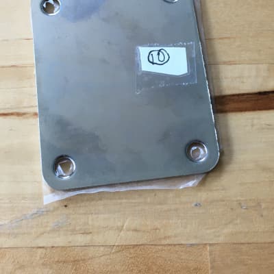 Vintage Fender Squier Neck Plate Chrome Plating Original Natural Light Relic NOS image 12