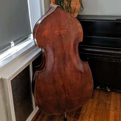 German Double Bass Upright Bass 1850 Brown image 19