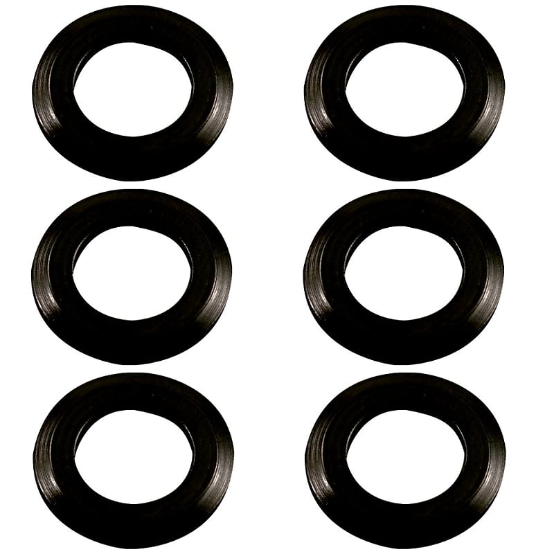 Guitar Tuning Key Machine Washer Set Kluson Black 6pc Reverb