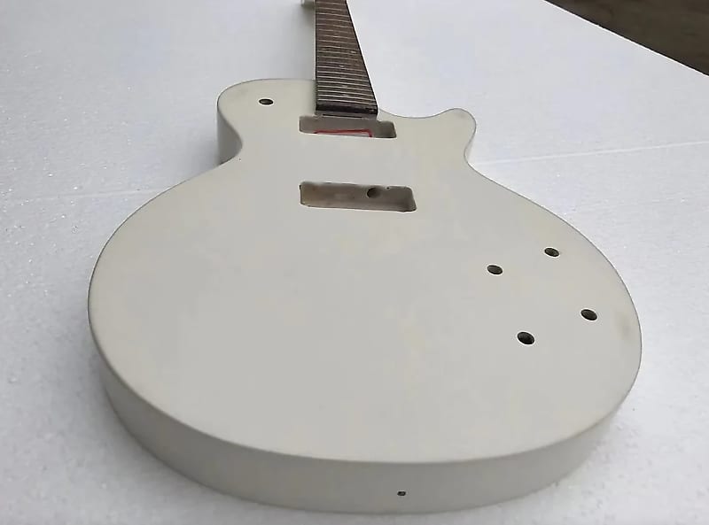 Glossy White with P90s Pickups LP Style Guitar Body with | Reverb