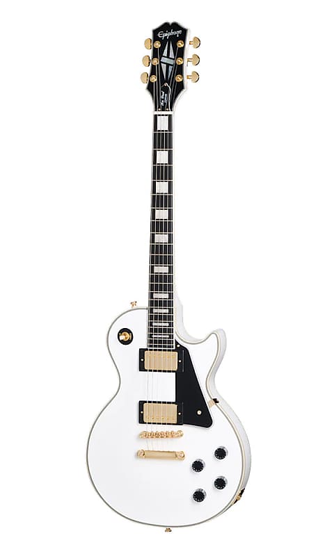 Epiphone Les Paul Custom with Premium Gigbag - Alpine White image 1