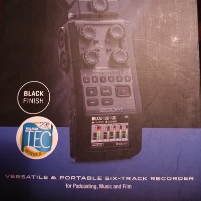 Zoom H6 All Black 6-Track Portable Recorder 2020 India