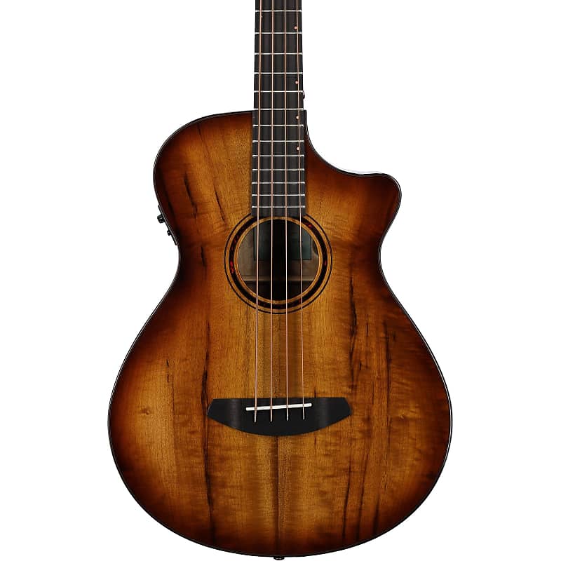 Breedlove Pursuit Exotic S Concerto CE Acoustic-Electric Bass Guitar, Amber image 1