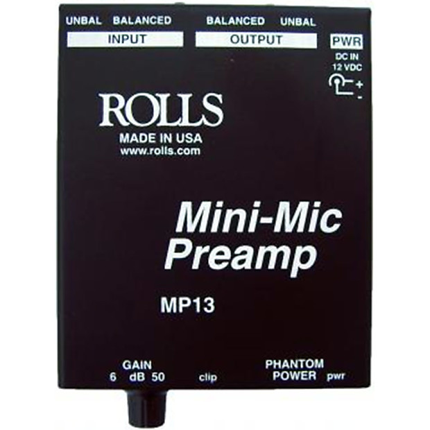 Rolls MP13 Mini Microphone Preamp image 1