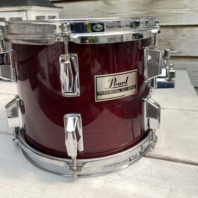 Pearl Professional DLX tom 10x8” 1983 - Wine red image 10