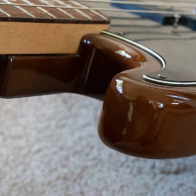 Left Handed rare Fender Precision Bass 1977-78 Walnut Mocha w Fender case completely original image 14