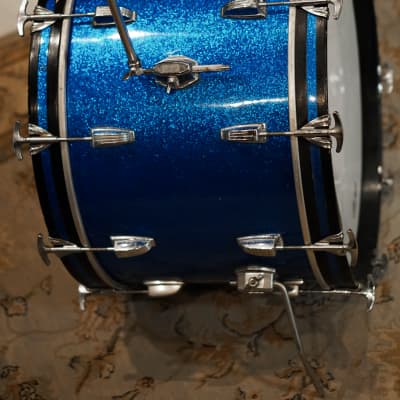 Ludwig 13/16/22" Super Classic Drum Set - 1960s Blue Sparkle image 14