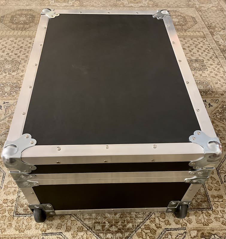 Used Road Cases USA Custom Pedalboard Flight Case w/ Dolly Reverb