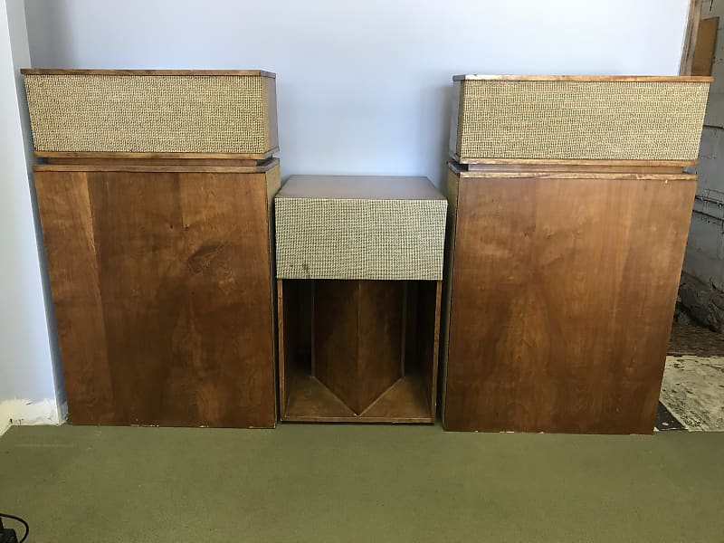 Vintage Klipschorn Corner Horn and Lascala 3-speaker master stereo system image 1