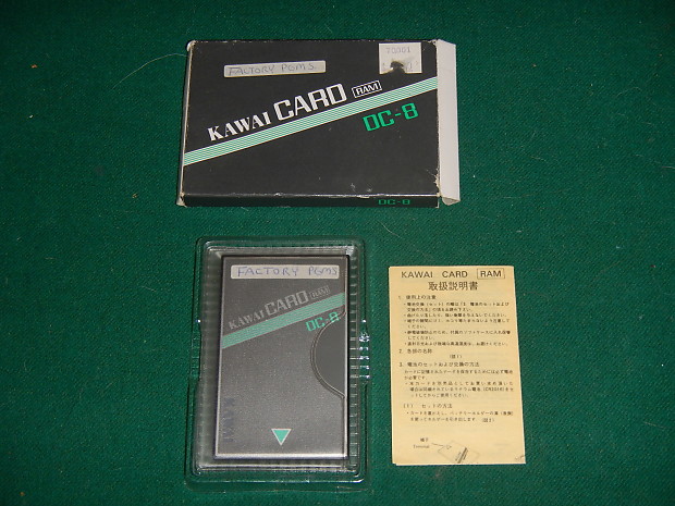 Kawai DC-8 RAM card for Kawai K1, K1r, K1m Synth, Kawai GB-2