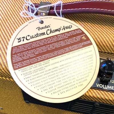 New Fender '57 Custom Champ image 7