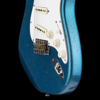 Fender Custom Shop Limited Edition '65 Stratocaster Journeyman Relic - Aged Blue Sparkle #62049 image 7