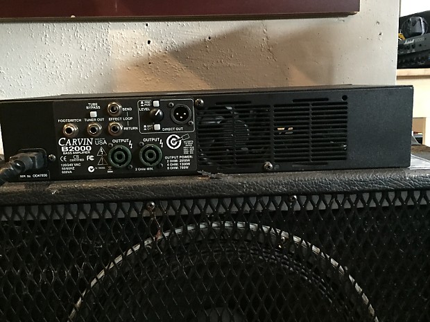 Carvin B2000 Mono Block Bass Amp Head 2000's Black | Reverb
