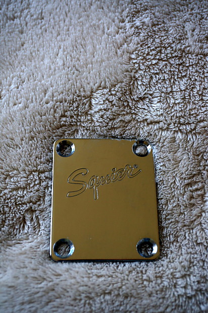 Squier Backplate Chrome Strat Plate Electric Guitar Fender Reverb