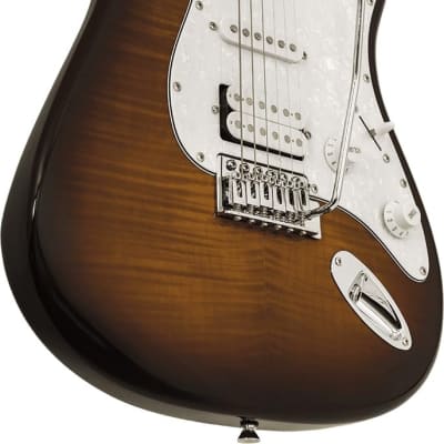 Washburn Sonamaster 6 String Solid-Body Electric Guitar, Right, Sunburst (SDFSB-U) image 3