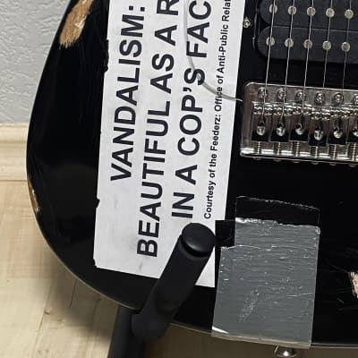 Kurt Cobain Vandalism Strat Build, Custom Made Nirvana E-Guitar image 3