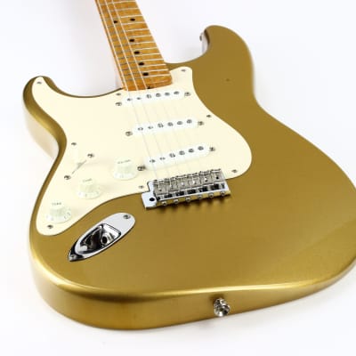 One-Of-A-Kind! 1991 Fender Custom Shop MASTERBUILT JW Black 1950's Stratocaster Reissue Electric Guitar | Aztec Gold, Lefty Strung Righty! j w image 22