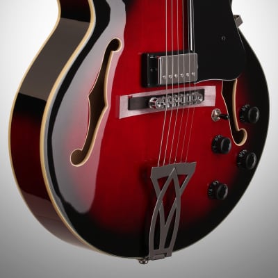 Ibanez AF75 Artcore Hollowbody Electric Guitar, Transparent Red image 4