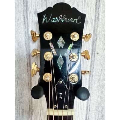 Washburn J-4 Cherry Sunburst Semi Acoustic Electro Jazz guitar, Second-Hand image 5