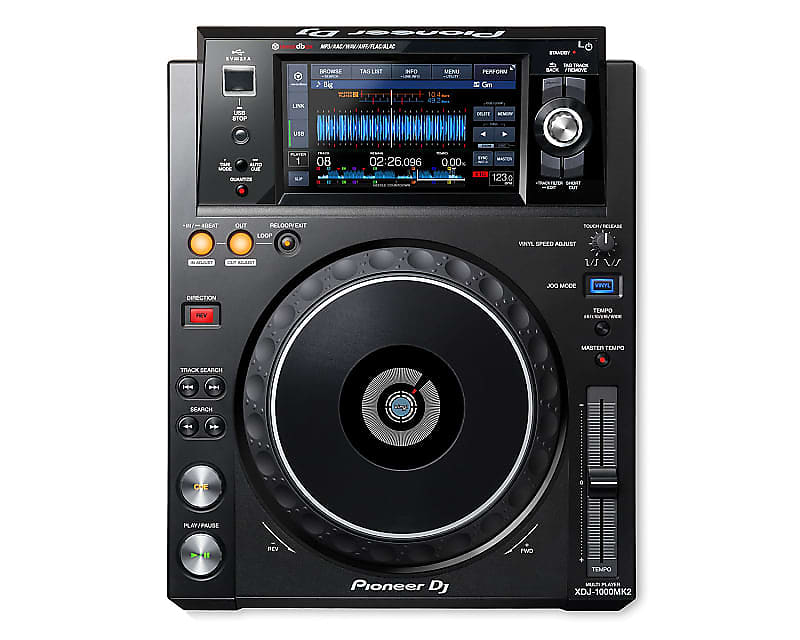 Pioneer XDJ-1000MK2 Digital Performance DJ Multi-Player  - Black image 1